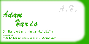 adam haris business card